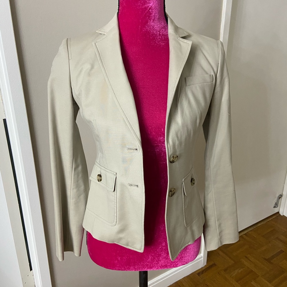Banana Republic khaki blazer 0P